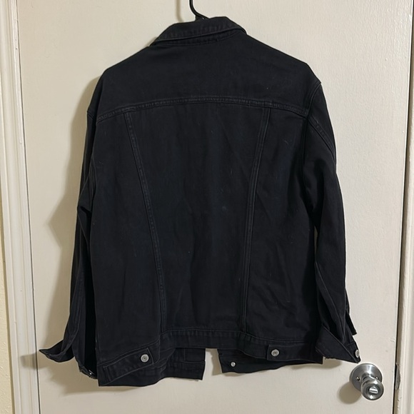 NWT Brandy Melville Black Oversized Denim Jacket - Picture 5 of 5